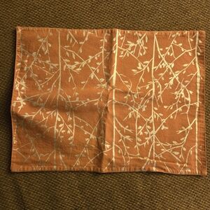 Orange Leaf Pattern Placemat